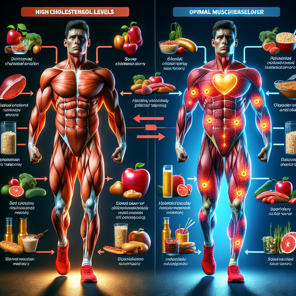 Effects of cholesterol levels on muscle recovery after training