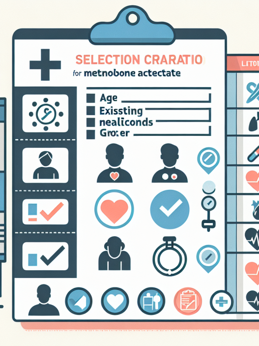 Patient selection criteria for acetato di metenolone therapy