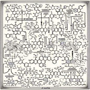 Synthesis pathway of methandienone injection